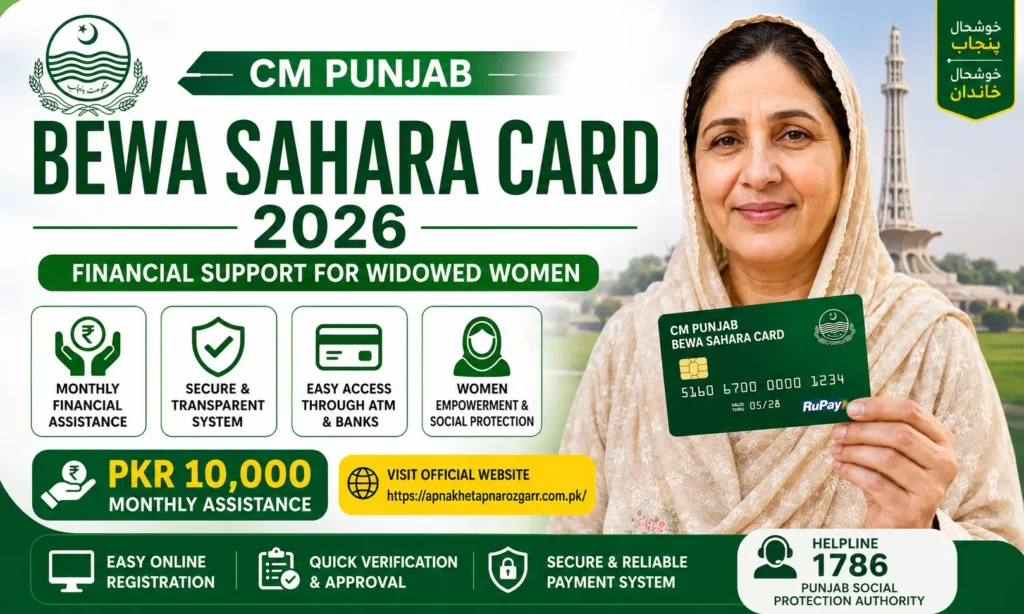 CM Punjab Bewa Sahara Card